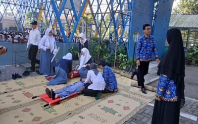 SMA Negeri 9 Yogyakarta Gelar Simulasi Gempa Bumi dan Pelatihan Pemadaman Api, Bekali Siswa Tanggap Darurat